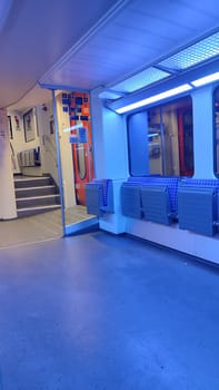 October 17 2024 Bad Schandau Czech Republic Europe , Train interior lighting travel tourism transport shotlisttravel . High quality photo