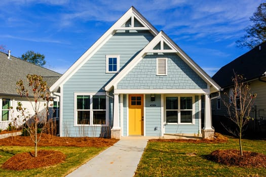 CUMMING, GEORGIA - Nov 24, 2024: New home construction in 2025 is booming, especially in the Over-55 market
