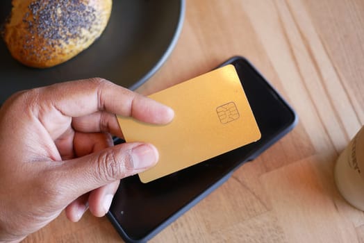 NFC payment system with credit card .