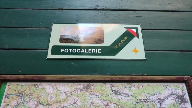 October 17 2024 Hrensko Czech Republic Europe Foto galerie signage map travel tourism shotlisttravel . High quality photo editorial