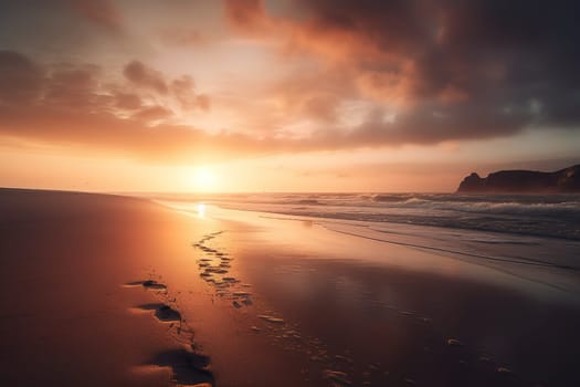 sunset in beach
