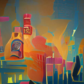 Art abstract background painting picture illustration generated ai alt image design decor. High quality 3d illustration