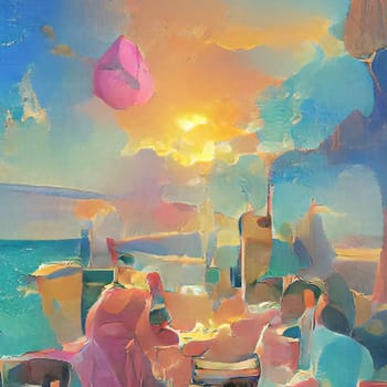 Art abstract background painting picture illustration generated ai alt image design decor. High quality 3d illustration