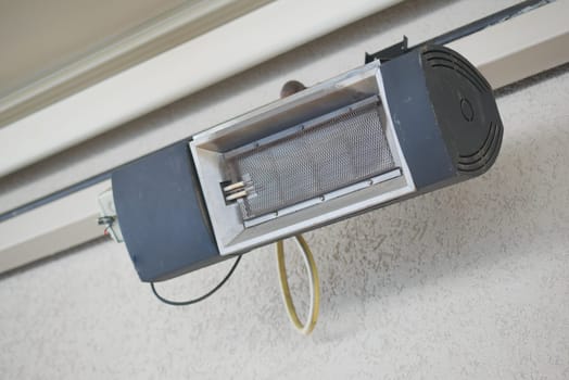 Wall heating system installed in a contemporary living area, enhancing comfort.