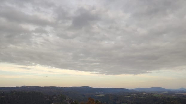 Overcast rolling landscape cloud clouds nature travel background evening sunset travel shotlisttravel blue sky . High quality photo