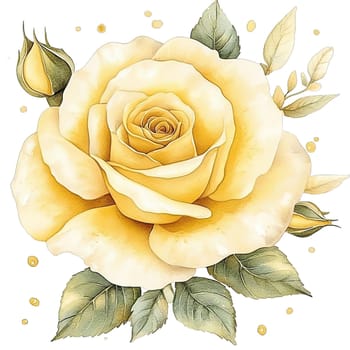 This artwork features a stunning arrangement of white lilies with soft blush accents, surrounded by lush green leaves and delicate buds. Perfect for floral design inspiration.