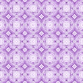 Ethnic hand painted pattern. Purple fetching boho chic summer design. Textile ready fascinating print, swimwear fabric, wallpaper, wrapping. Watercolor summer ethnic border pattern.