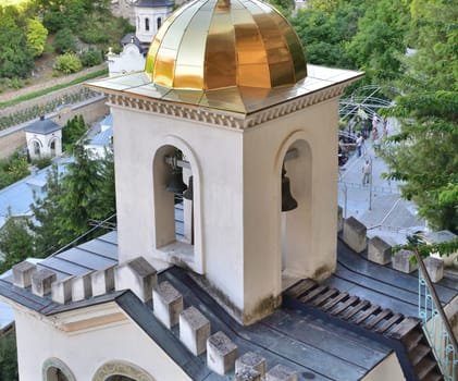 Bakhchisaray, Crimea - July 2, 2019. The Ancient cave Holy Dormition Monastery