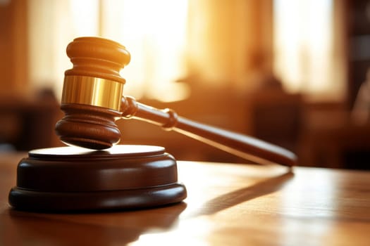 a gavel to make a decision in court judge background..
