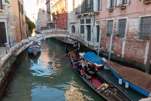 A peaceful glimpse into the timeless charm of Venice.an Canal at Dawn. High quality photo