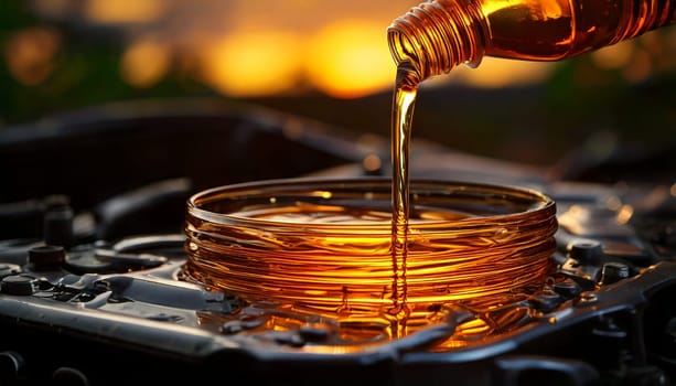 motor oil refilll AI generated image