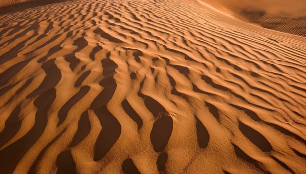 sand dunes in the desert AI generated image