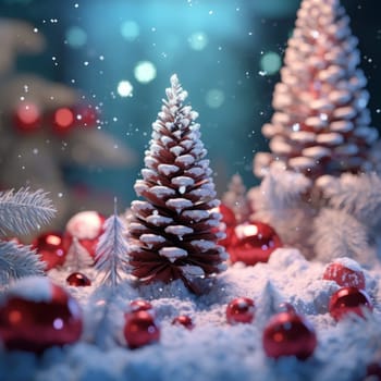 Christmas background, created with a generative AI