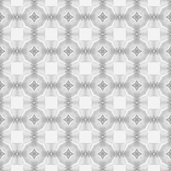 Organic tile. Black and white artistic boho chic summer design. Trendy organic green border. Textile ready delicate print, swimwear fabric, wallpaper, wrapping.