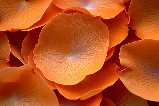 Close-up of vibrant orange petals reveals their stunning textures and soft curves, creating a captivating display perfect for spring celebrations and decor.