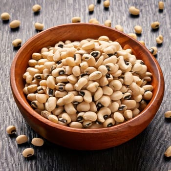 black eyed peas beans bowl AI generated image