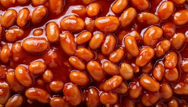 baked beans in tomato sauce AI generated image