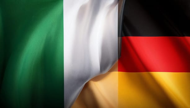 flag of germany and italy AI generated image
