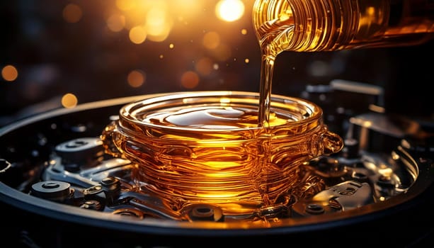 motor oil refilll AI generated image