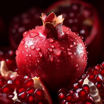 red pomegranate fruit AI generated image