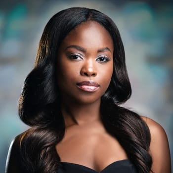 pretty young woman portrait, AI generated image