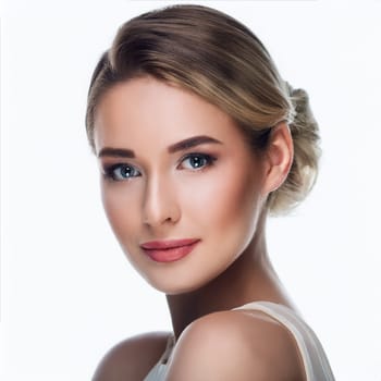 pretty young woman portrait, AI generated image
