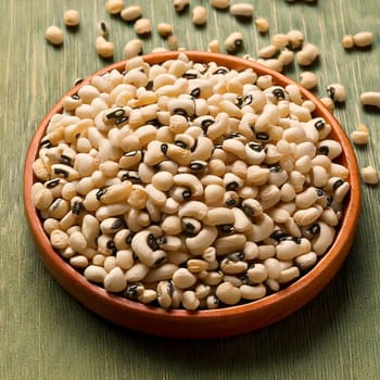 black eyed peas beans bowl AI generated image