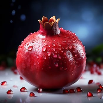 red pomegranate fruit AI generated image