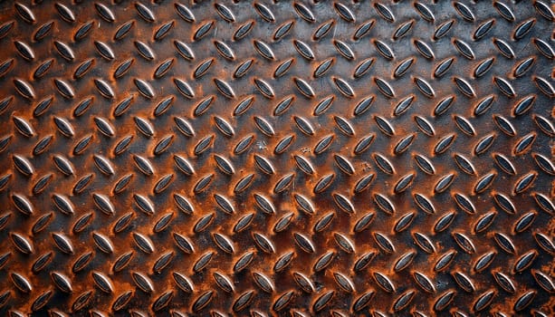 rusted steel mesh metal texture useful as a background AI generated image