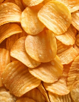 bag of chips snack food full frame AI generated image