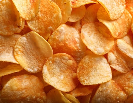 bag of chips snack food full frame AI generated image