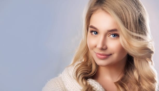 pretty young blonde woman, AI generated image