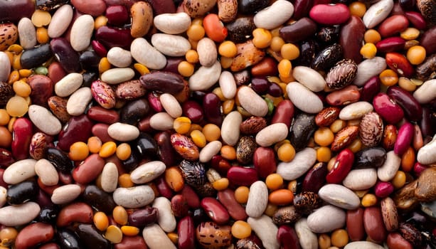 mixed beans vegetarian food AI generated image