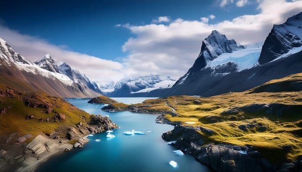nordic natural landscape scene AI generated image