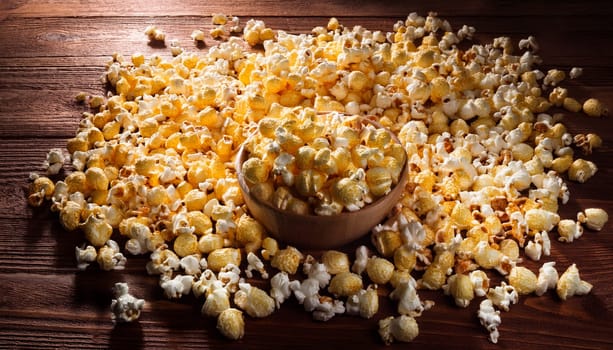 pop corn maize food AI generated image