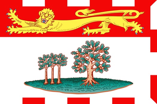 A Prince Edward Island Canada flag background illustration