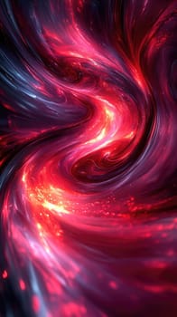 Deep red and black tones swirl together, creating an abstract design that exudes dramatic tension. High-contrast streaks and smooth lines form a sleek and professional backdrop suitable for various creative projects.