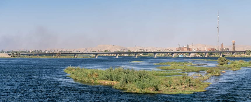 Edfu Bridge crossing the Nile River downstream of Edfu in Egypt