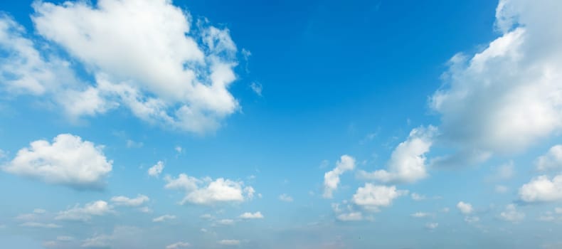 Peaceful and serene sky with clouds background