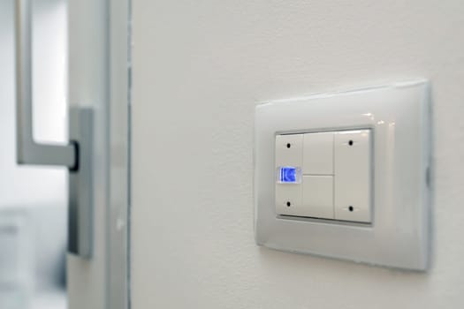 Electric roller shutter switch. Modern style.