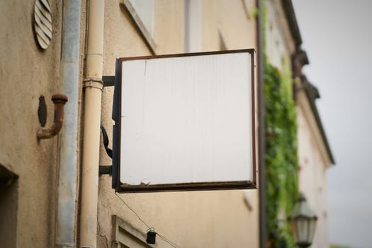 Blank white unmarked neon sign with text space, textfreiraum, space for text