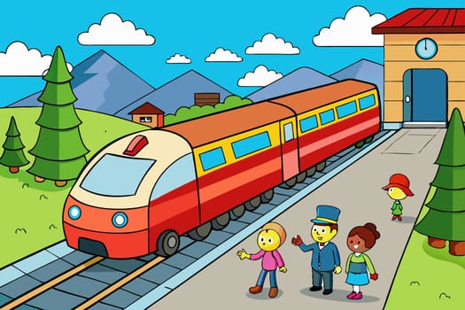 a series of railroad cars moved as a unit by a locomotive or by integral motors