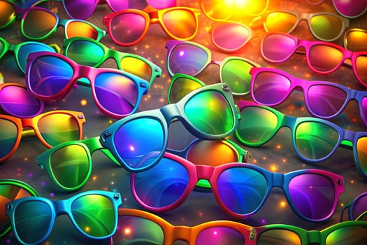 glasses tinted to protect the eyes from sunlight or glare