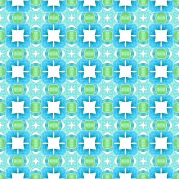 Textile ready outstanding print, swimwear fabric, wallpaper, wrapping. Green noteworthy boho chic summer design. Oriental arabesque hand drawn border. Arabesque hand drawn design.