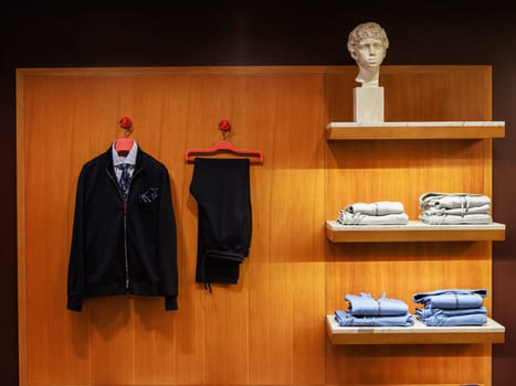 Luxury store with men clothing
