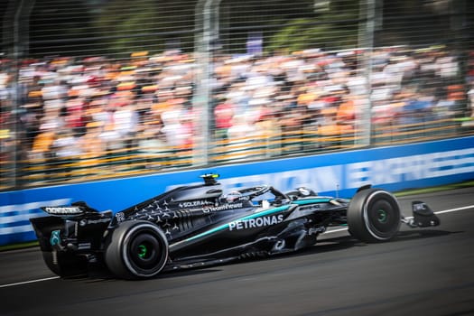 MELBOURNE, AUSTRALIA - MARCH 14: Andrea Kimi Antonelli of Italy drives the Mercedes AMG Petronas F1 Team W16 during second practice in the 2025 Australian Grand Prix at Albert Park in Melbourne, Australia