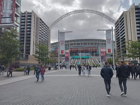 London 04 20 2024: Wembley Stadium Sports and Concerts Venue. High quality photo