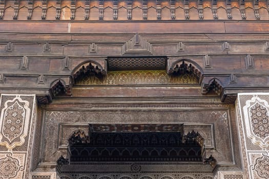Detail of Bahia Palace in Marrakesh, Morocco . Horizontally. 