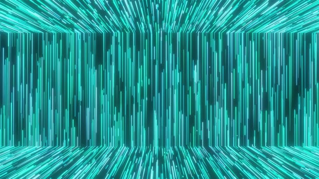 Abstract glowing trails. Computer generated 3d render