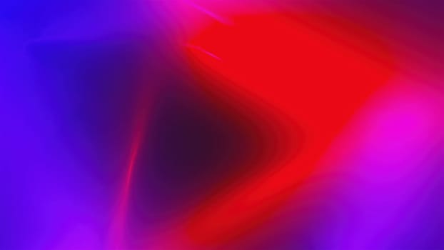 Neon tunnel with shapes. Computer generated 3d render